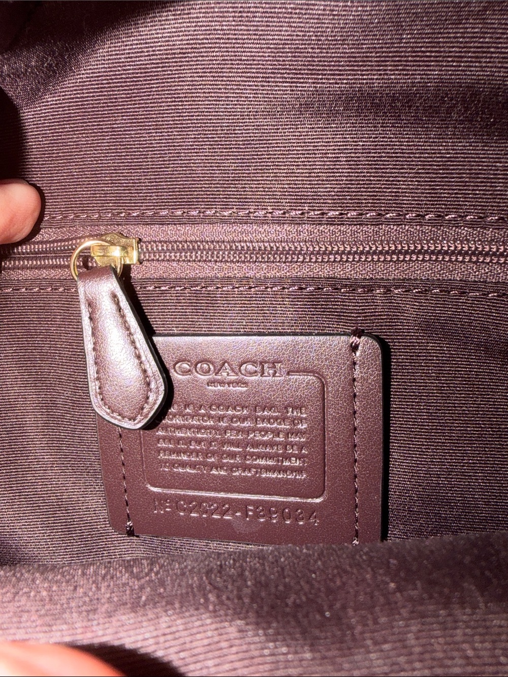 Coach Mini Backpack in Brown Signature Canvas with Gold Accents - Picture 9 of 9